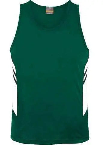 Aussie Pacific Tasman Kids Singlet 3111 Casual Wear Aussie Pacific Bottle/White 4